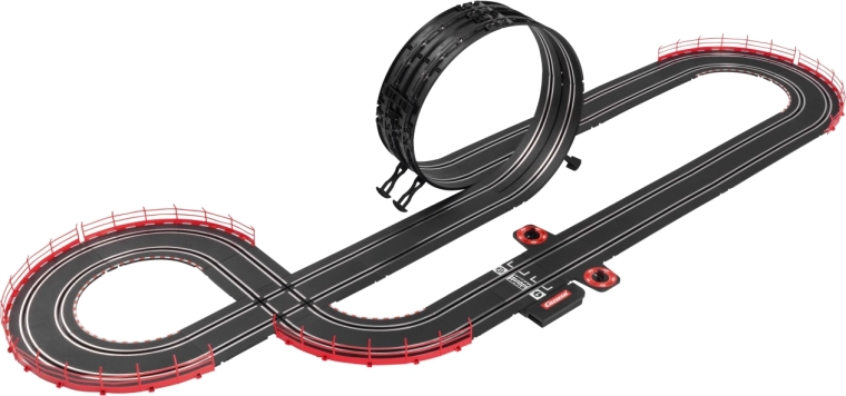 Actionfyldt bane med loop