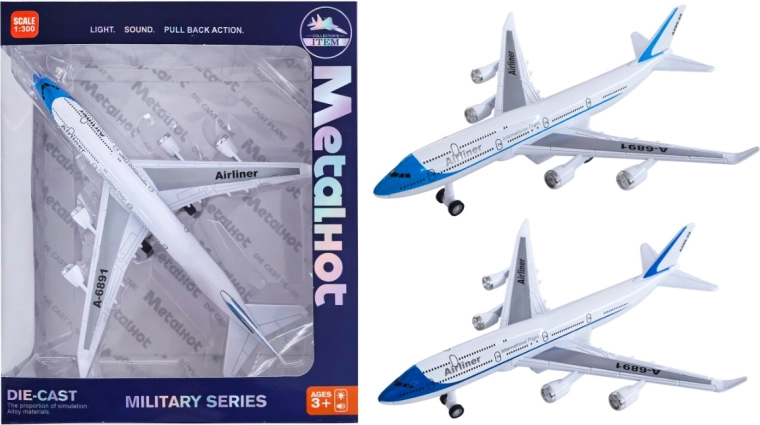 Metalflymodel af passagerfly Airliner 1:400 Sparkys