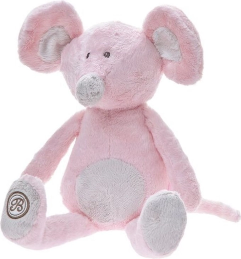 Plys-musen Lena, pink, 25 cm
