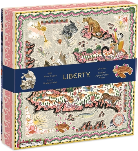 Galison dobbeltsidet puslespil 2-i-1 Liberty Maxine London 500 brikker