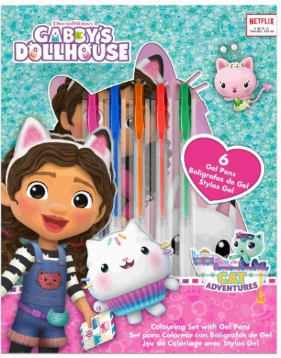 Skrivesæt GABBY’S DOLLHOUSE, 7 stk.