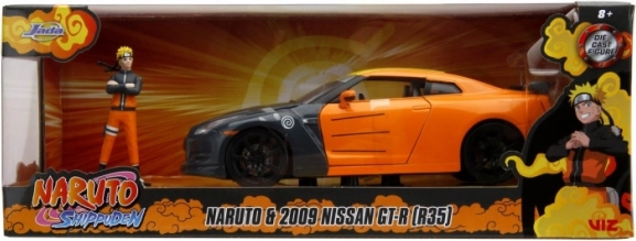 Jada Toys Naruto Shippuden Nissan GT-R med figur 1:24
