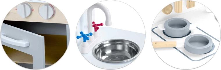 Funktionel vask med drejelig hane