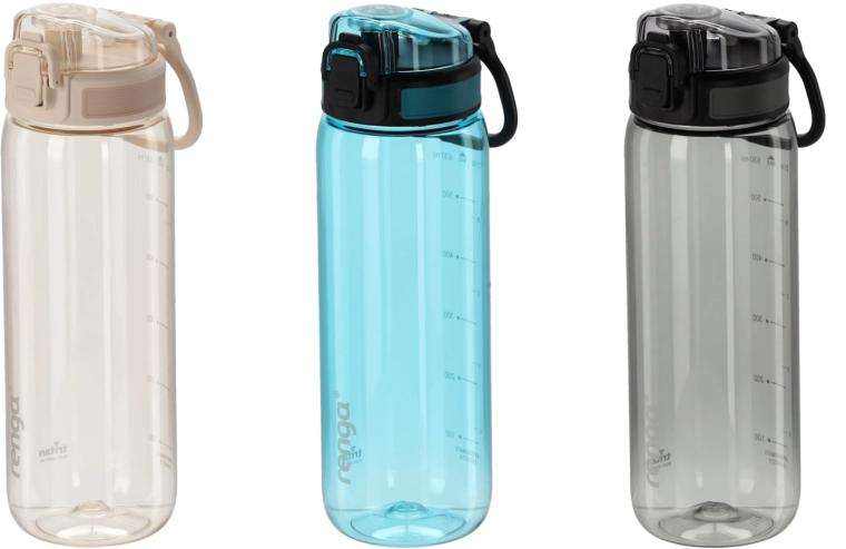 Vandflaske 630 ml med måleskala – mix af farver