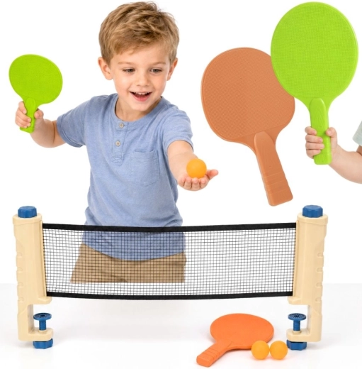 Woopie bordtennissæt med justerbart net