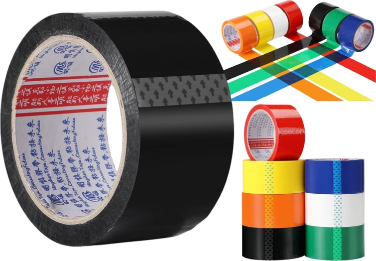 sort akryl emballagetape 48 mm x 50 yd