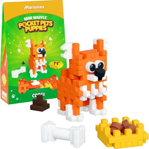 Byggesæt Mini Waffle Pocket Pets – corgi