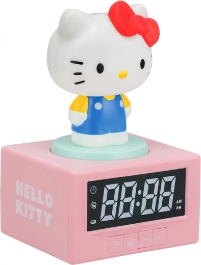 Lysende bordvækkur Hello Kitty med projektion