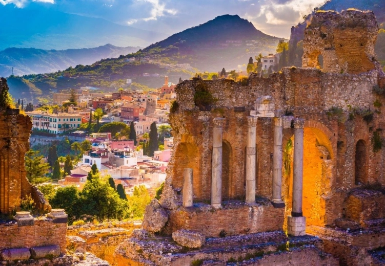 Puslespil Amfiteater i Taormina 1000 brikker