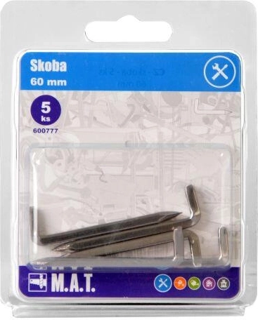 Skob 60 mm blank (5 stk)