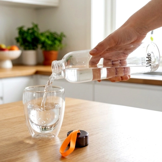 Borosilikatglas til kolde og varme drikke