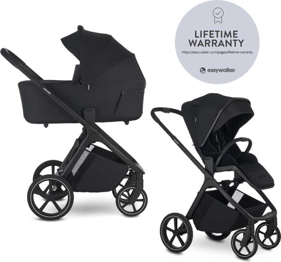 Easywalker kombivogn Zoey Go Pure Black