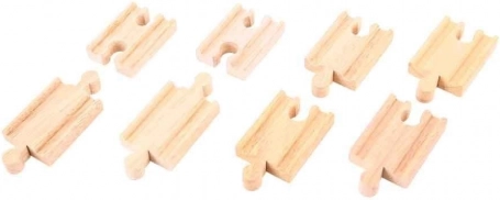 Træsamlere til skinner 7 cm (8 stk) BIGJIGS RAIL