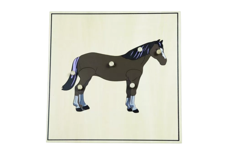 Puslespil med skelet – hest