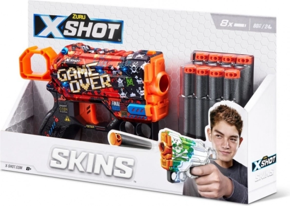 X-Shot Skins Menace – skumpil med pile, mønster B (8 pile)