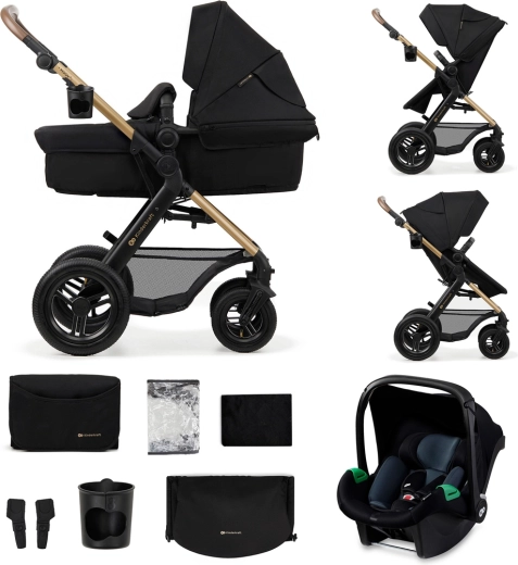 Kombivogn Kinderkraft MOOV 2 AIR 3i1 Pure black