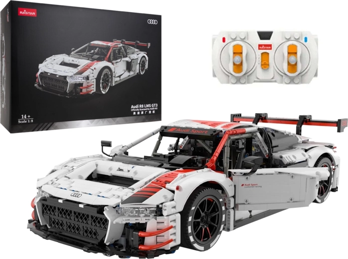 Byggesæt RASTAR Audi R8 LMS GT3 i skala 1:8