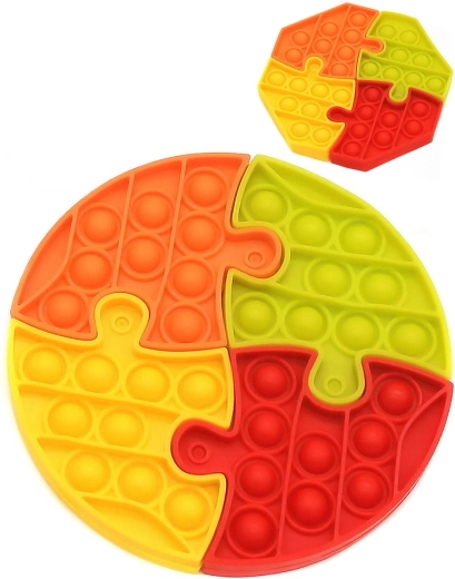 Pop it puzzle antistressamlesæt bubble pops 15 cm - 1 stk.