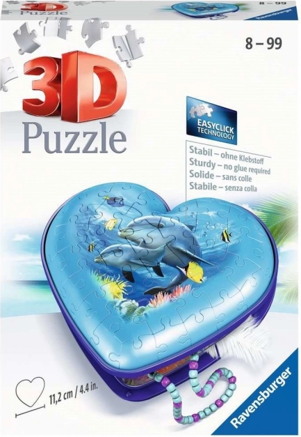 Ravensburger 3D puslespil Hjerte Undervandsverden 54 brikker