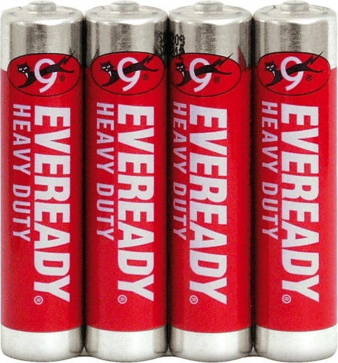 Energizer Eveready Heavy Duty Red AAA R03, 1,5 V – pakke med 4 stk.