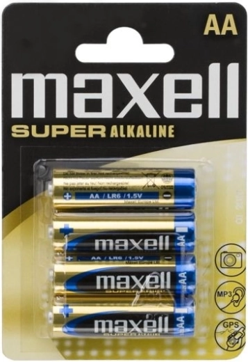 Alkaliske AA LR6-batterier, 4 stk.