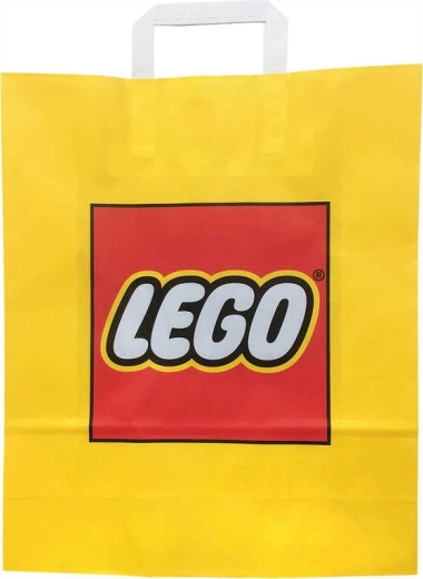 Lego reklamepapir-gavepose gul 34 × 35 cm - 1 stk.