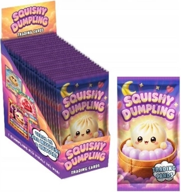 Squishy Dumlings laminerede samlekort i pose