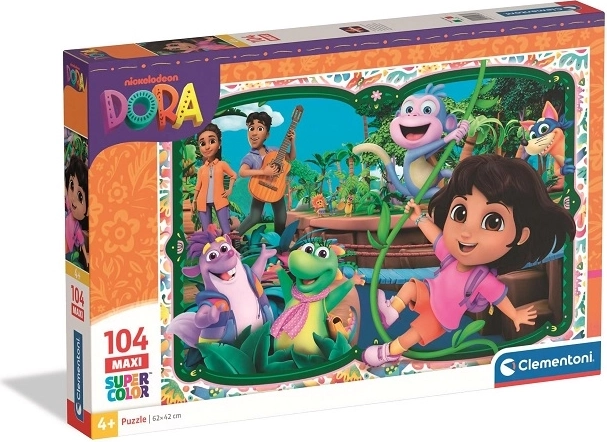 Clementoni maxi-puslespil Dora SuperColor 104 brikker