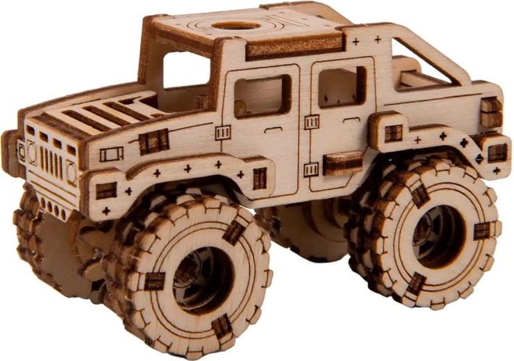 Træ 3D-puslespil – monstertruck 2