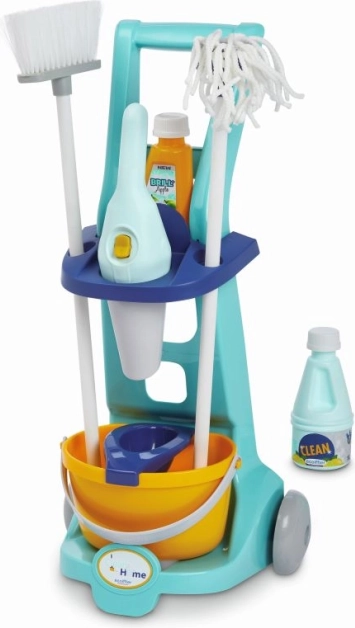 Børne rengøringsvogn med tilbehør