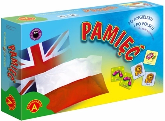 Læringsbrætspil Pamięć Angielska