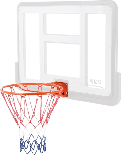 NILS basketballring til væg med nylonsnet 45 cm