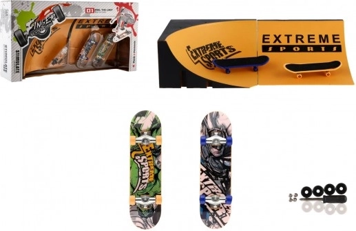 Fingerboards med rampe og værktøj, 2 stk.
