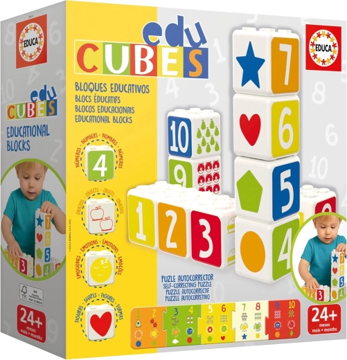 Educa EduCubes Baby stablende læringsklodser