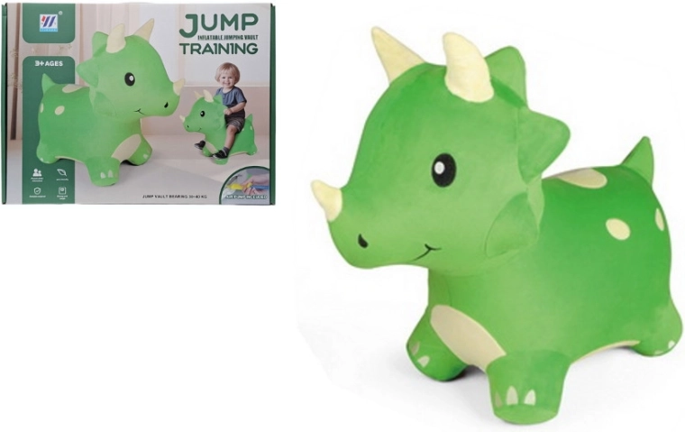 Hoppende dinosaur – oppusteligt hoppelegetøj til børn