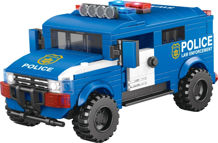 Byggesæt politibil 17 cm