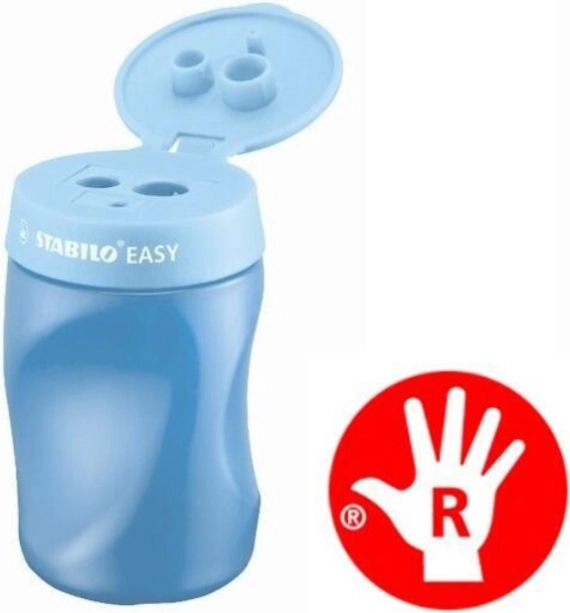 STABILO EASYsharpener blyantspidser til højrehåndede – blå