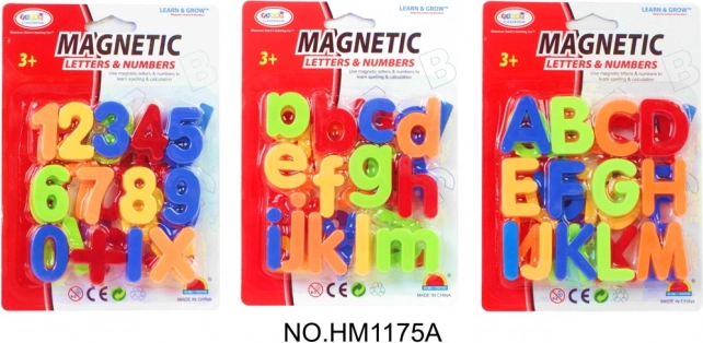 Magnetiske bogstaver og tal
