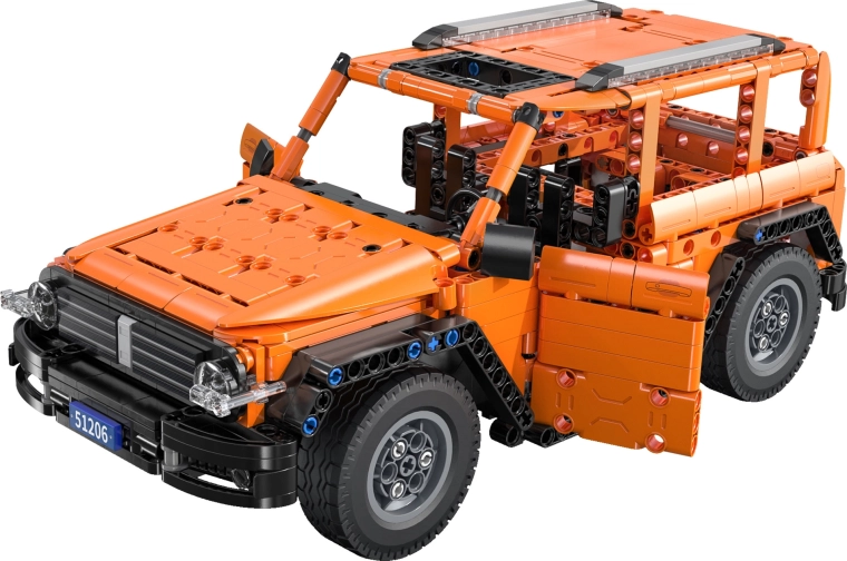 Realistisk konstruktion og gummihjul