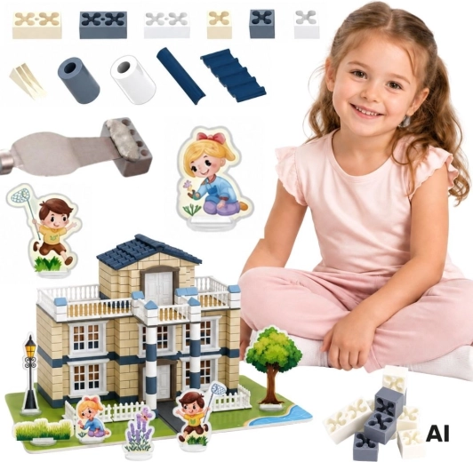 Woopie byggesæt af mursten – villa Dream House 311 dele