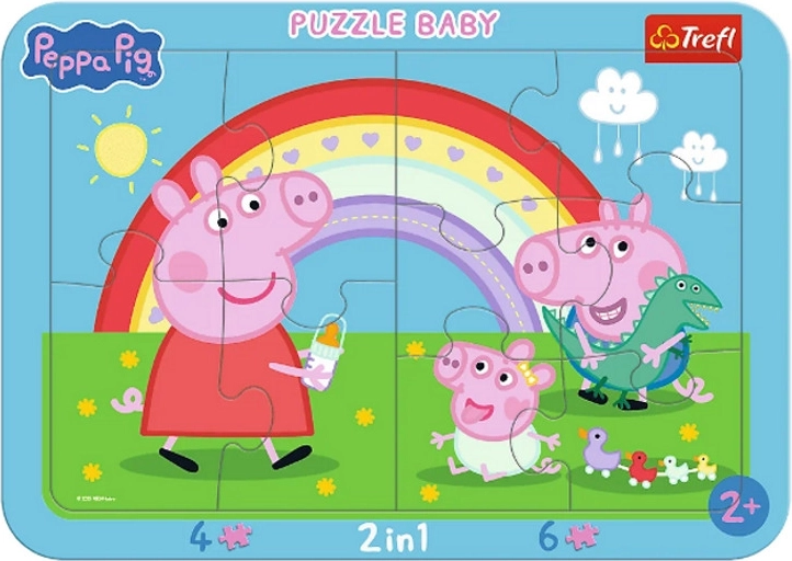Baby ramme-puslespil Lille Peppa