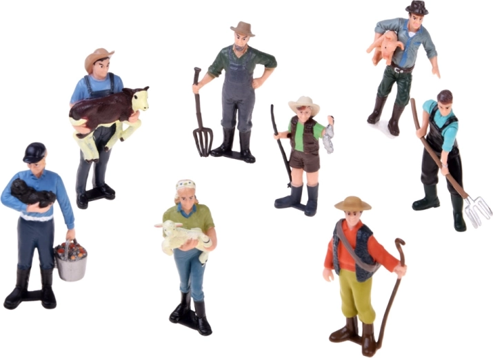 8 forskellige figurer til en levende gård