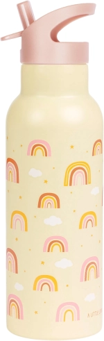 A Little Lovely Company drikkeflaske i rustfrit stål 500 ml – Regnbue