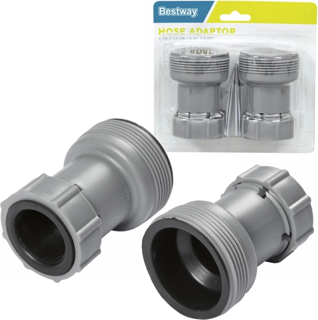 Bestway Adaptere 2 stykker koblinger til pumpe 38mm