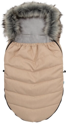 Baby kørepose med pels beige NEW BABY