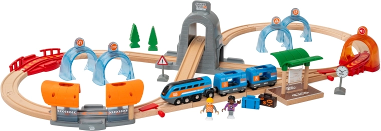 Brio Smart Tech Sound deluxe-togbane med tunneler