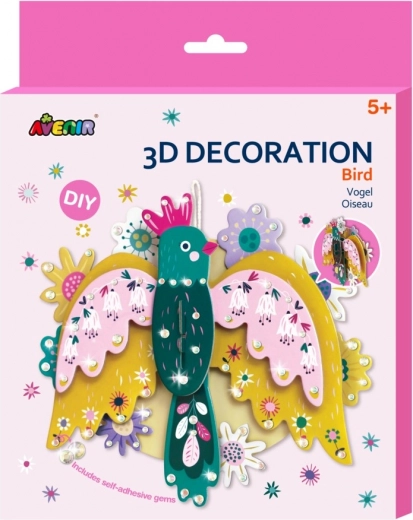 Kreativt sæt 3D dekoration – fugl