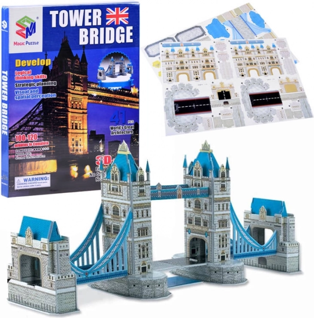 3D-puslespil TOWER BRIDGE 41 dele