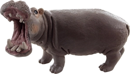 Plastikfigur af en flodhest