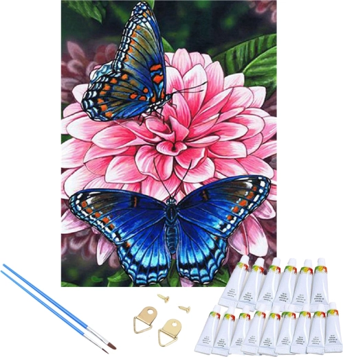 Sommerfuglemotiv klar til ophængning